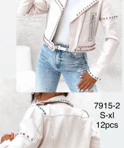 Kurtki skórzane Damskie,size s-xl,Paczka 12szt ,1kolor
