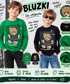Bluzki DZIECIĘCA,size 8-16lat,paczka 10szt,mix kolor