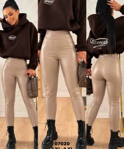 Spodnie skórzane Damskie,size 2xl-4xl,paczka 12szt,1kolor