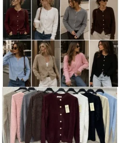 Swetry Damskie,size uni,paczka 12szt,mix kolor