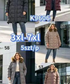 Kurtki damskie,size 3-7xl,Paczka 5szt,1kolor