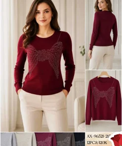 Swetry Damskie,size s-xl,paczka 12szt,mix kolor