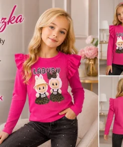 Bluzki DZIECIĘCA,size 4-14lat,Paczka 6szt ,1 kolor