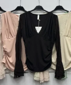 Bluzki Damskie WŁOSKA,Size uni,paczka 6szt, mix kolor