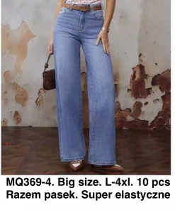 Jeansy Damskie,size l-4xl,Paczka 10szt ,1kolor