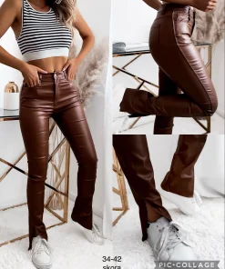 Spodnie skórzane Damskie,size 34-42,Paczka 10szt ,1kolor