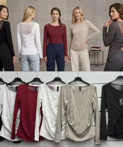 Bluzki Damskie WŁOSKA,Size uni,paczka 6szt, mix kolor