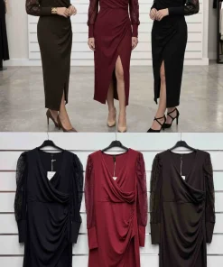 Sukienki Damskie WŁOSKA,Size uni,paczka 6szt, mix kolor
