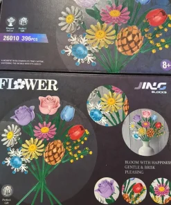 ZABAWKI klocki kwiaty,12szt/paczka