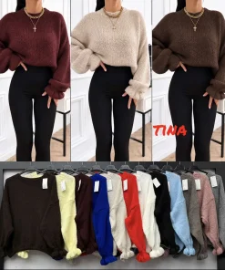Swetry Damskie ,Size uni,paczka 6szt, mix kolor