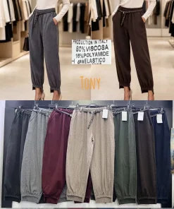 Spodnie Damskie WŁOSKA,Size uni,paczka 6szt, mix kolor