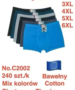 Bokserki MĘSKIE,size 2xl-6xl,Paczka 24szt ,mix kolor