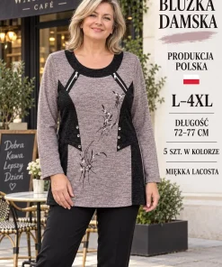Bluzy damskie,size l-4xl,Paczka 5szt,1 kolor