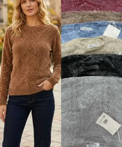 Swetry damskie,size uni,Paczka 12szt,mix kolor