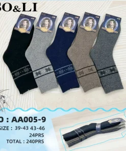 Skarpety MĘSKIE,size 39-46,Paczka 24szt ,mix kolor