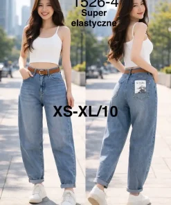 Jeansy Damskie,size xs-xl,Paczka 10szt ,1kolor