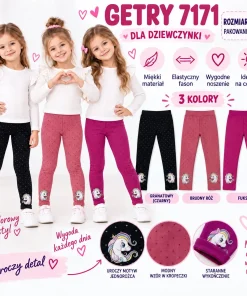Legginsy DZIECIĘCA,size 1-5lat,paczka 10szt,mix kolor