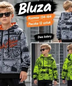 Bluzy DZIECIĘCA,size 134-164,Paczka 12szt ,mix kolor