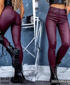 Spodnie skórzane Damskie,size 34-42,Paczka 10szt ,1kolor