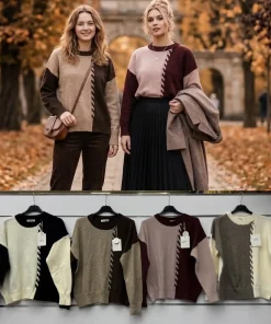 Swetry Damskie WŁOSKA,Size uni,paczka 6szt, mix kolor