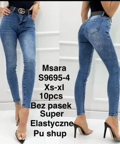 Jeansy Damskie,size xs-xl,Paczka 10szt ,1 kolor