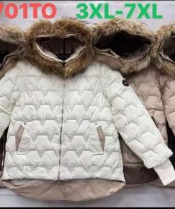 Kurtki Damskie,size 3xl-7xl,Paczka 5szt,1kolor