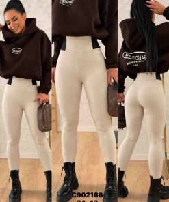 Spodnie skórzane Damskie,size 34-42,paczka 10szt,1kolor