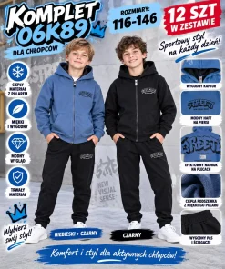 Komplety DZIECIĘCA,size 116-146,paczka 12szt,mix kolor