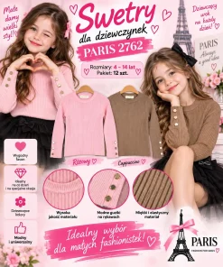 Swetry DZIECIĘCA,size 4-14lat,paczka 12szt,mix kolor