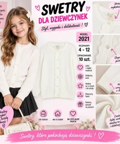 Swetry DZIECIĘCA,size 4-12lat,paczka 10szt,1kolor