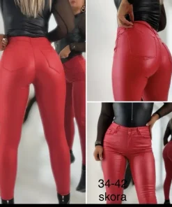 Spodnie skórzane Damskie,size 34-42,Paczka 10szt ,1 kolor