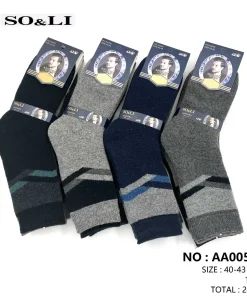 Skarpety MĘSKIE,size 40-46,Paczka 24szt ,mix kolor