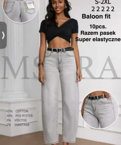 Jeansy Damskie,size s-2xl,Paczka 10szt ,1kolor