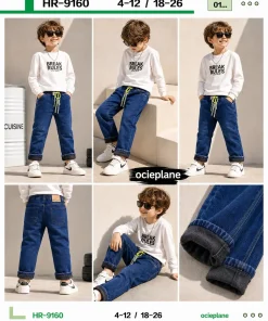Spodnie JEANSY DZIECIĘCA,size 4-12lat,Paczka 5szt ,1 kolor