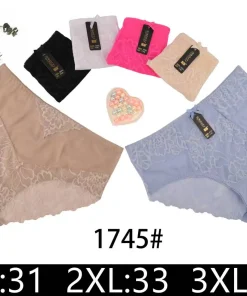 Majtki Damskie,size xl-3xl,paczka 24szt,mix kolor