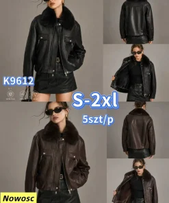Kurtki skórzane Damskie,size s-2xl,paczka 5szt,1kolor