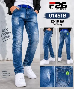 Spodnie JEANSY DZIECIĘCA,size 12-18lat,Paczka 7szt ,1kolor