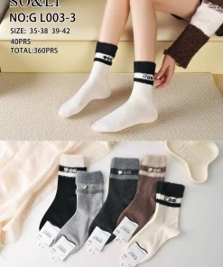 Skarpety Damskie,size 35-42,paczka 40szt,mix kolor