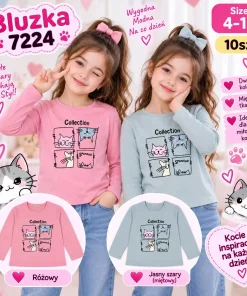 Bluzki DZIECIĘCA,size 4-12lat,Paczka 10szt,mix kolor
