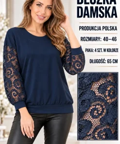 Bluzki damskie,size l-4xl,Paczka 5szt,1 kolor