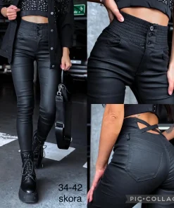 Spodnie skórzane Damskie,size 34-42,Paczka 10szt ,1 kolor