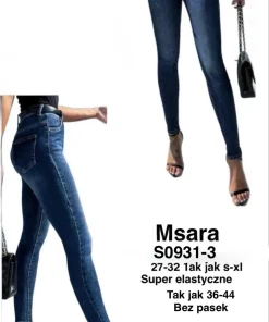 Jeansy Damskie,size s-xl,Paczka 10szt ,1 kolor
