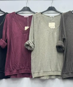 Bluzki Damskie WŁOSKA,Size uni,paczka 6szt, mix kolor