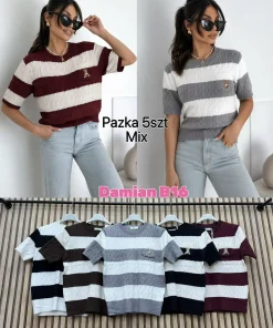 Swetry damskie,size uni,paczka 5szt,mix kolor