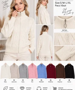 Swetry Damskie ,Size s/m-l/xl,paczka 10szt, mix kolor
