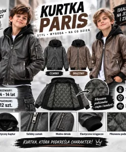 Kurtki Skórzane DZIECIĘCA,size 4-14lat,paczka 12szt,mix kolor