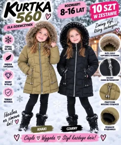 Kurtki DZIECIĘCA,size 8-16lat,paczka 5szt,1kolor