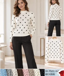 Swetry Damskie,size m-2xl,paczka 8szt,mix kolor