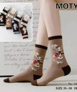 Skarpety Damskie,size 35-42,paczka 40szt,mix kolor