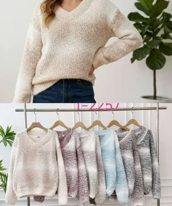 Swetry damskie,size uni,paczka 12szt,mix kolor